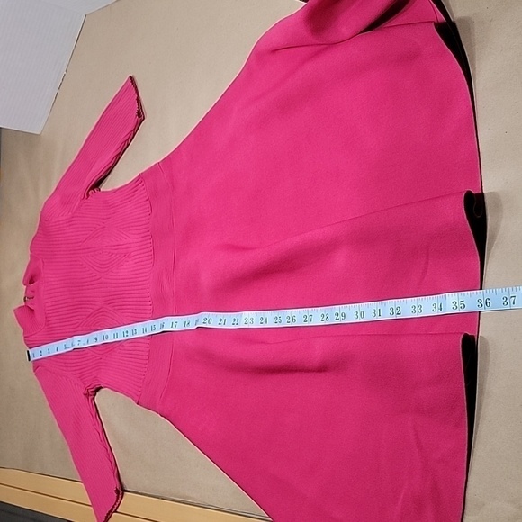 Ted Baker, Size 3 (US 8-10) Viviiyy Engineered Skater Dress,  Hot Pink,  EUC - Picture 9 of 16